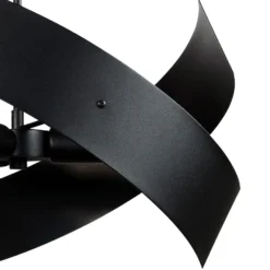 Deckenleuchte Moira, schwarz, Ø 47 cm, 3-flammig