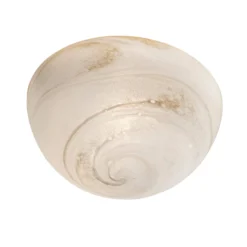 Deckenleuchte Moon, Muranoglas, alabaster, Ø 37 cm