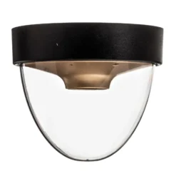 Deckenleuchte Nook mit klarem Schirm, schwarz/gold