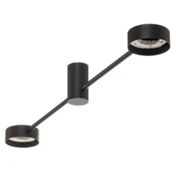 Deckenleuchte Orbit II, schwarz, zweiflammig