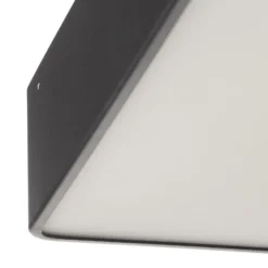 Deckenleuchte Oro aus Stahl und Glas, grau, 35cm