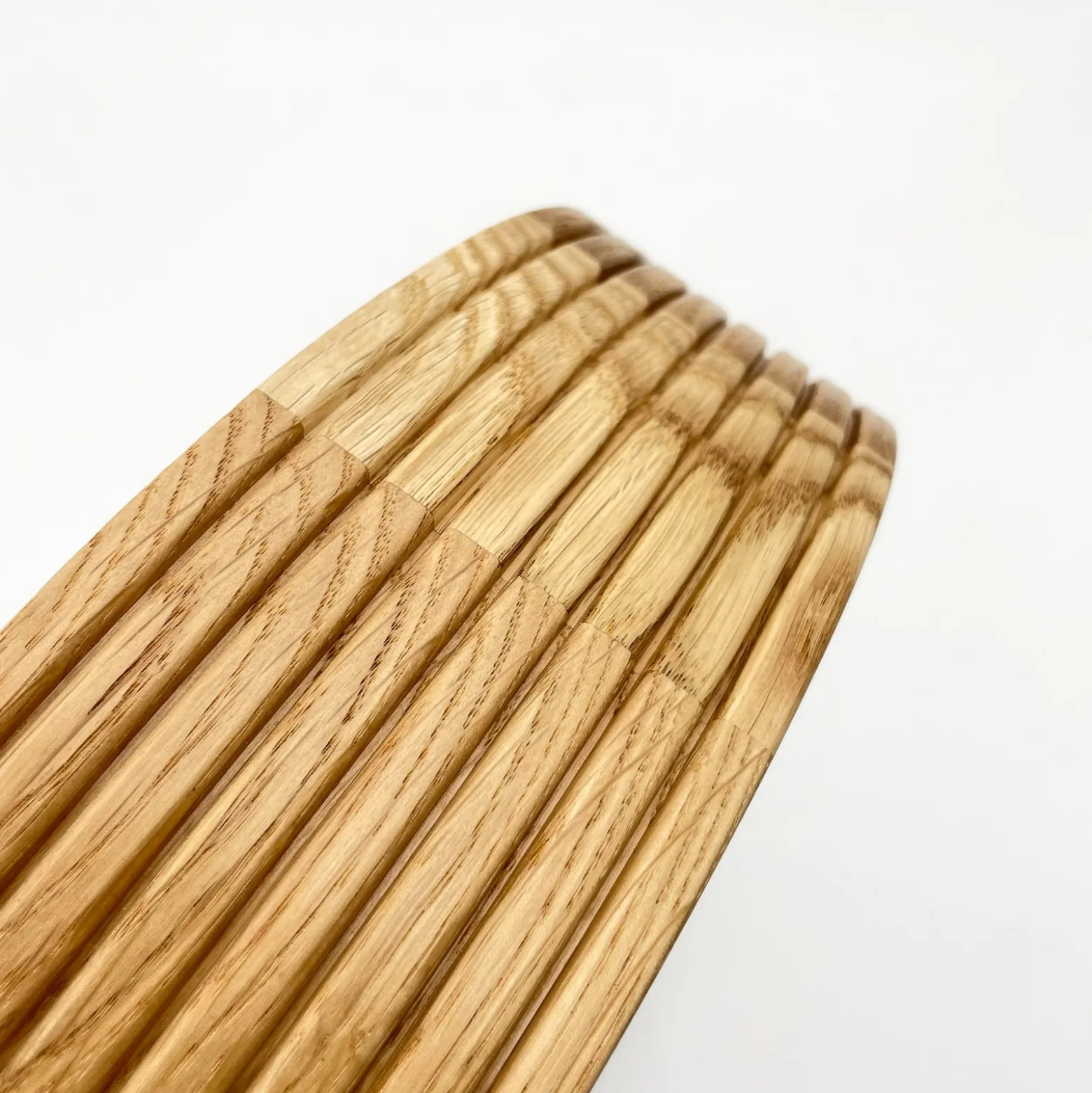 Deckenleuchte Oro, Eichenholz/Glas, Ø 38 cm, E27