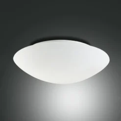 Deckenleuchte Pandora, Ø 46 cm, Glas, weiß