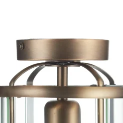 Deckenleuchte Pimpernel, bronze, Metall, Glas
