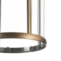 Deckenleuchte Pimpernel, bronze, Metall, Glas