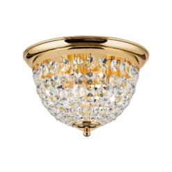 Deckenleuchte Plafond, gold/transparent, Ø 35 cm