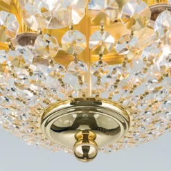 Deckenleuchte Plafond, gold/transparent, Ø 35 cm