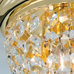 Deckenleuchte Plafond, gold/transparent, Ø 35 cm