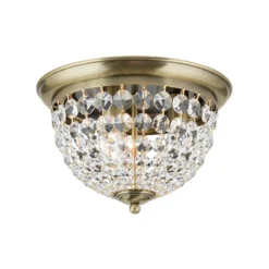 Deckenleuchte Plafond, patina/transparent, Ø 35 cm