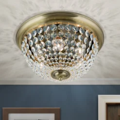 Deckenleuchte Plafond, patina/transparent, Ø 47 cm