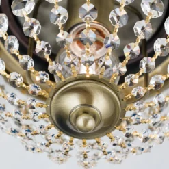 Deckenleuchte Plafond, patina/transparent, Ø 26 cm