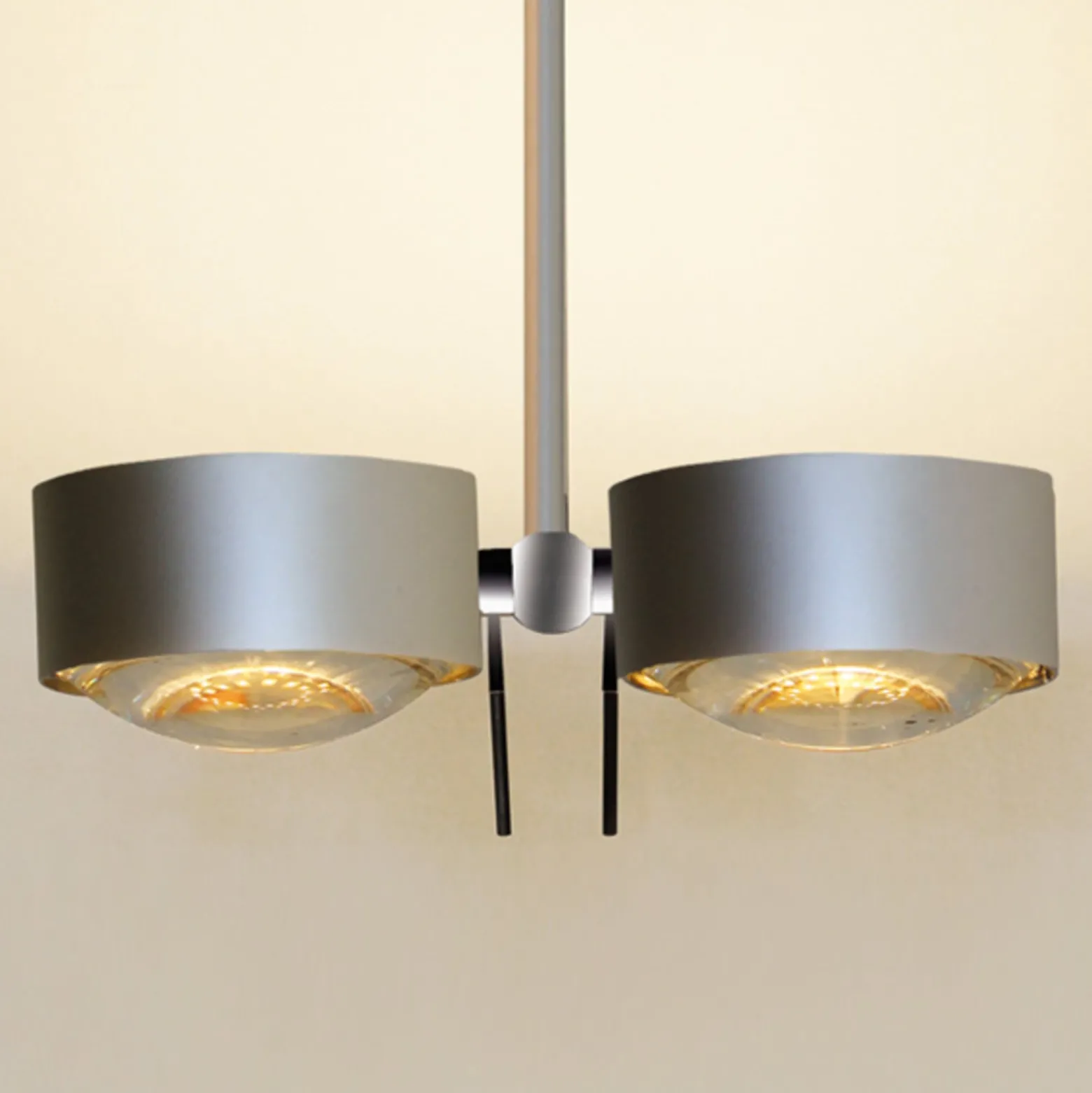 Deckenleuchte Puk Sides chrom matt 30 cm 2-flammig G9