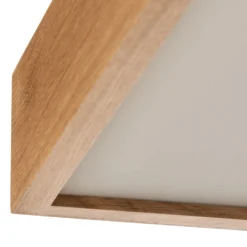 Deckenleuchte Quatro DR mit Holzrahmen, 38,5cm