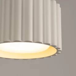 Deckenleuchte RIBLA, beige, Ø 10 cm, Metall, GX53