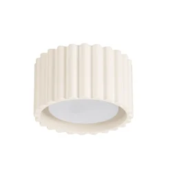 Deckenleuchte RIBLA, beige, Ø 10 cm, Metall, GX53