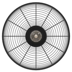 Deckenleuchte Rinroe, Ø 45 cm, schwarz, Stahl