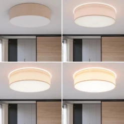 Deckenleuchte Rondo, beige, Ø 60 cm