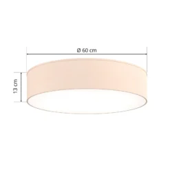 Deckenleuchte Rondo, beige, Ø 60 cm