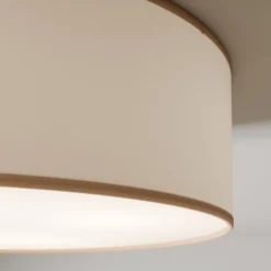 Deckenleuchte Rondo, beige, Metall, Ø 45 cm, E27