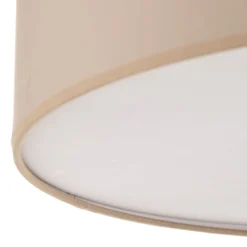 Deckenleuchte Rondo, beige, Metall, Ø 45 cm, E27