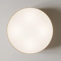 Deckenleuchte Rondo, beige, Metall, Ø 45 cm, E27