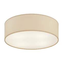Deckenleuchte Rondo, beige, Metall, Ø 45 cm, E27
