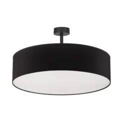 Deckenleuchte Rondo mit Abstand, dunkelgrau Ø 60cm