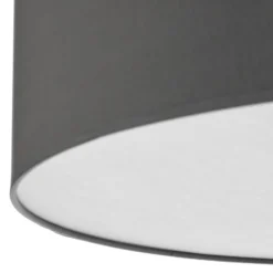 Deckenleuchte Rondo mit Abstand, grau Ø 60cm