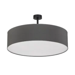 Deckenleuchte Rondo mit Abstand, grau Ø 60cm