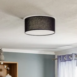Deckenleuchte Rondo, schwarz, Ø 30 cm