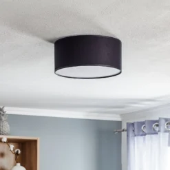 Deckenleuchte Rondo, schwarz, Ø 30 cm