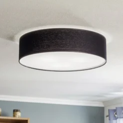 Deckenleuchte Rondo, schwarz, Ø 50 cm