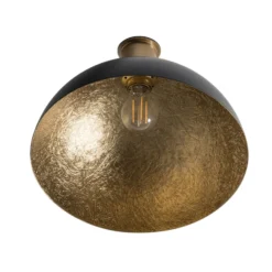 Deckenleuchte Sfera, Ø 35cm, schwarz/gold