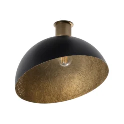 Deckenleuchte Sfera, Ø 35cm, schwarz/gold