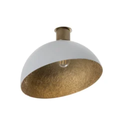 Deckenleuchte Sfera, Ø 35cm, weiß/gold