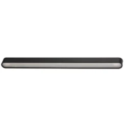 Deckenleuchte Soft, 95 x 6 cm, graphit, Aluminium, G13