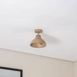 Deckenleuchte Sven, 1-flammig, beige, Stahl