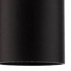 Deckenleuchte Tube in Zylinderform, schwarz