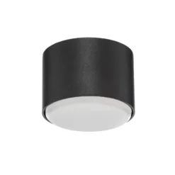 Deckenleuchte Tubo S, schwarz, Stahl, Ø 8 cm, GX53