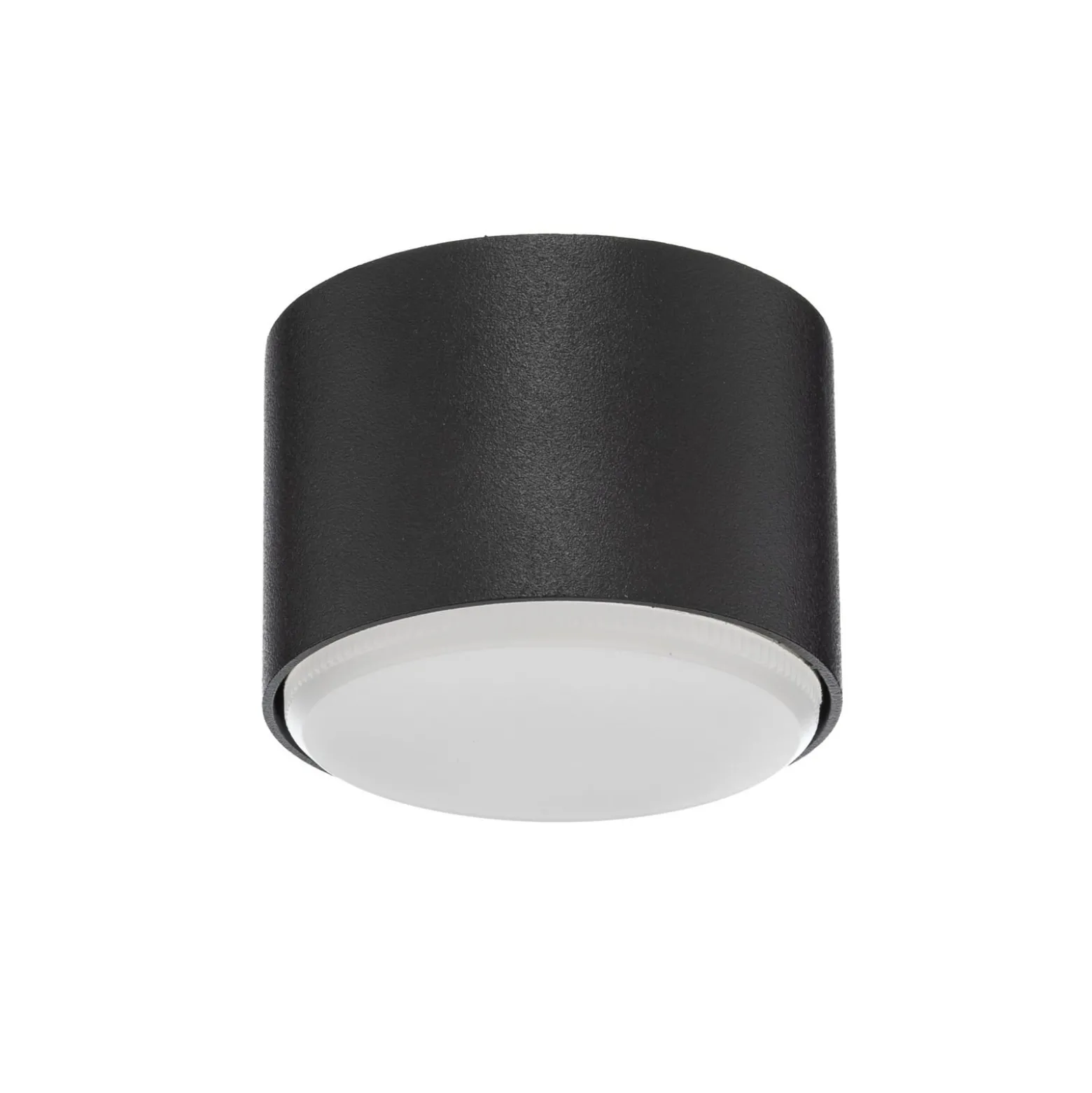 Deckenleuchte Tubo S, schwarz, Stahl, Ø 8 cm, GX53