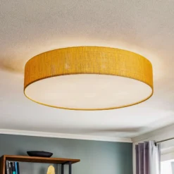 Deckenleuchte Turda, Ø 78 cm, gold