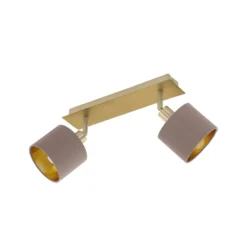 Deckenleuchte Valbiano Cappuccino/Gold 2fl.