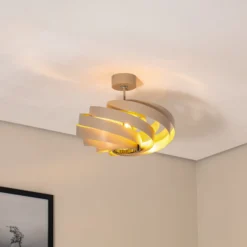 Deckenleuchte Vento, beige, Ø 50 cm