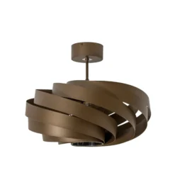 Deckenleuchte Vento, kaffeebraun, Ø 50 cm