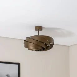 Deckenleuchte Vento, kaffeebraun, Ø 50 cm
