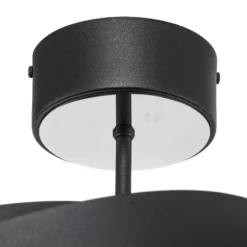 Deckenleuchte Vento, schwarz, Ø 50 cm, Metall, E27