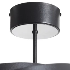 Deckenleuchte Vento, schwarz, Ø 60 cm, Metall, E27