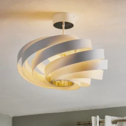 Deckenleuchte Vento, weiß, Metall, Ø 50 cm
