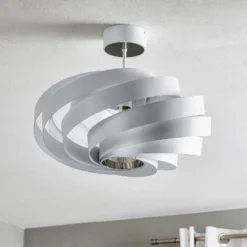 Deckenleuchte Vento, weiß, Metall, Ø 50 cm
