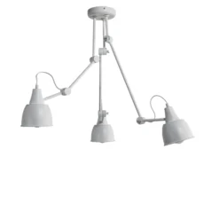 Deckenleuchte 814, verstellbar, 3-flammig, weiß